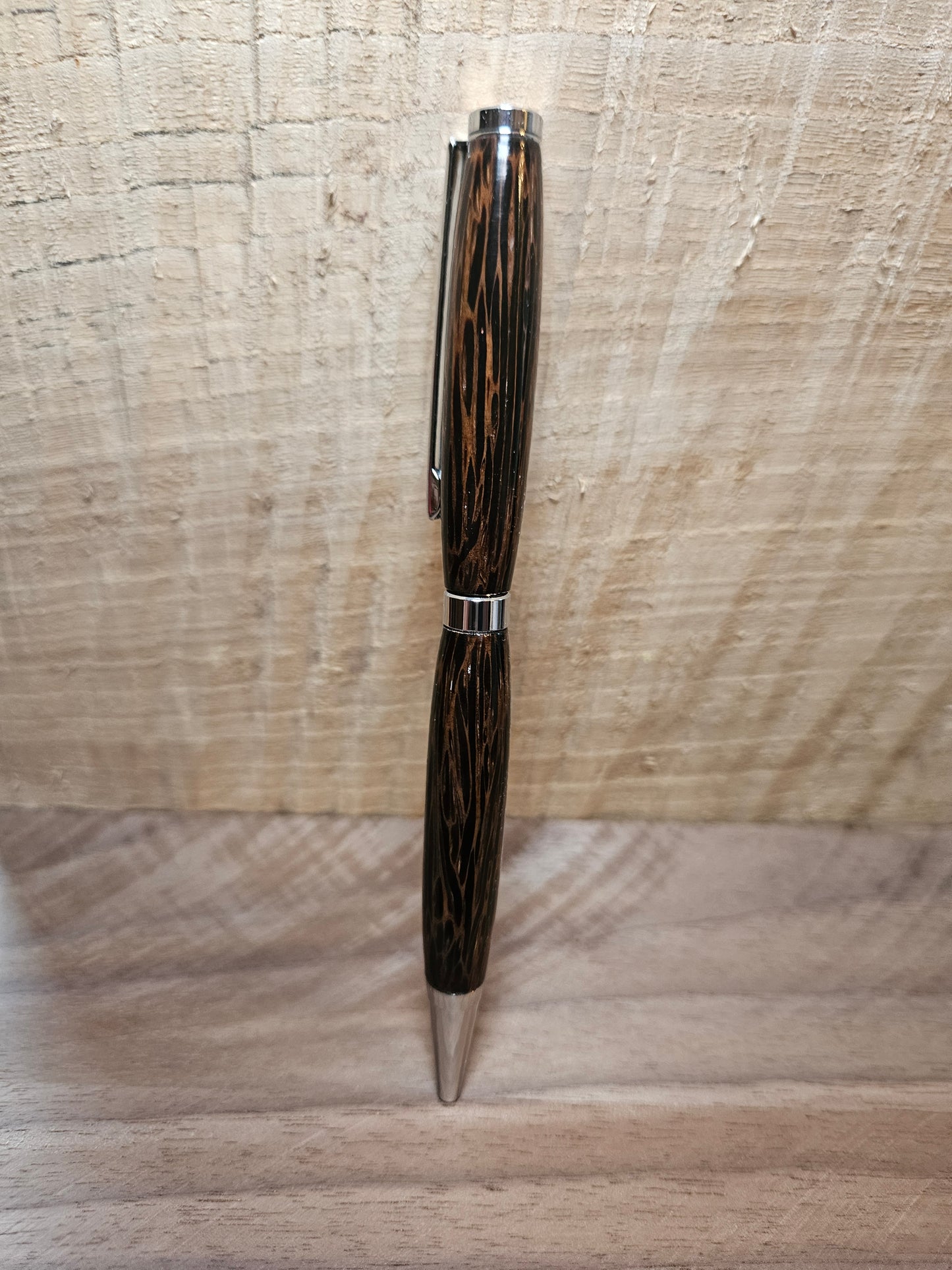 Hand-Turned Black Palm Pen | Wooden Ballpoint Pen | Refillable | Unique Gift