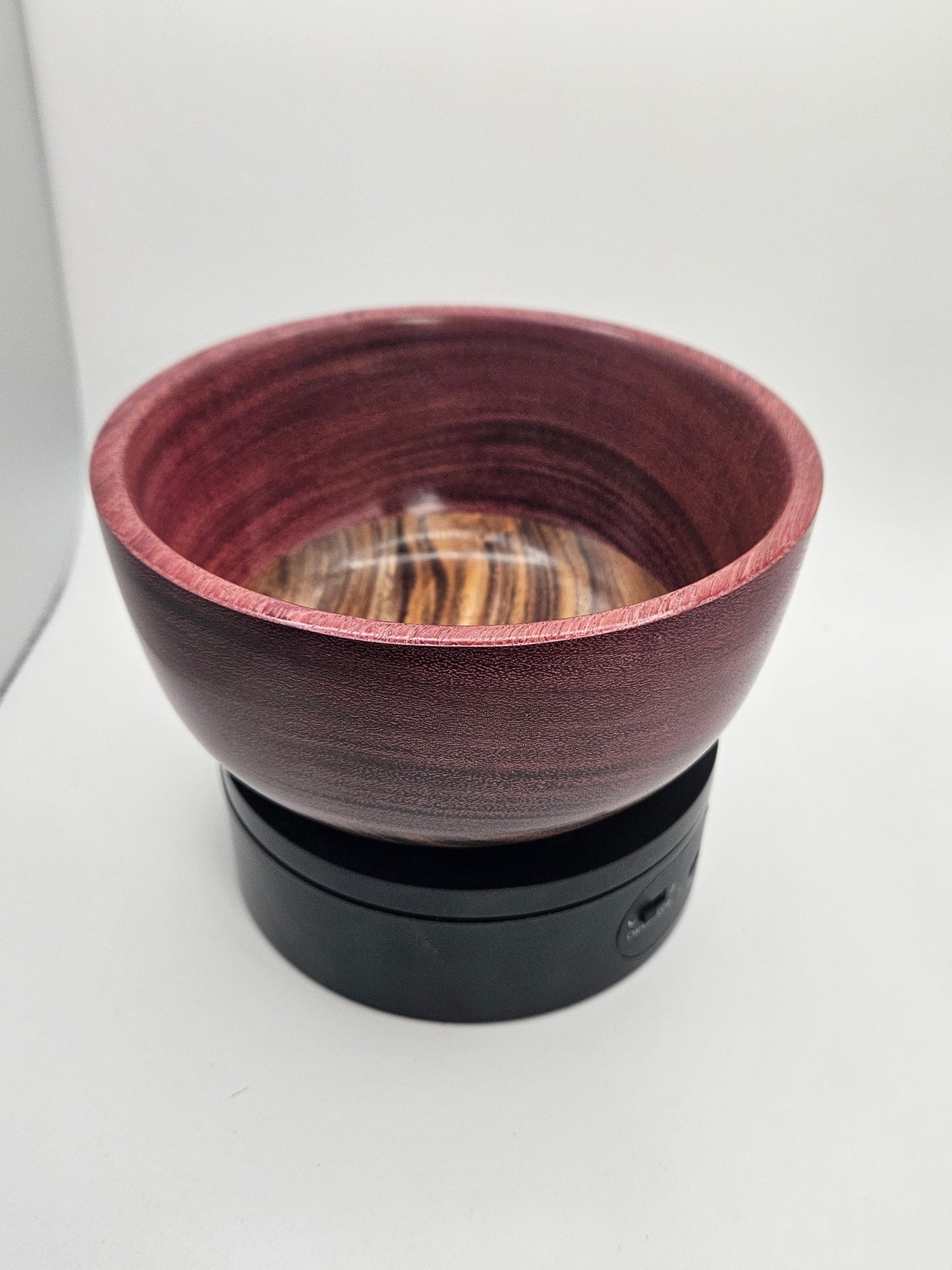 Purpleheart and Black Limba Wood Bowl