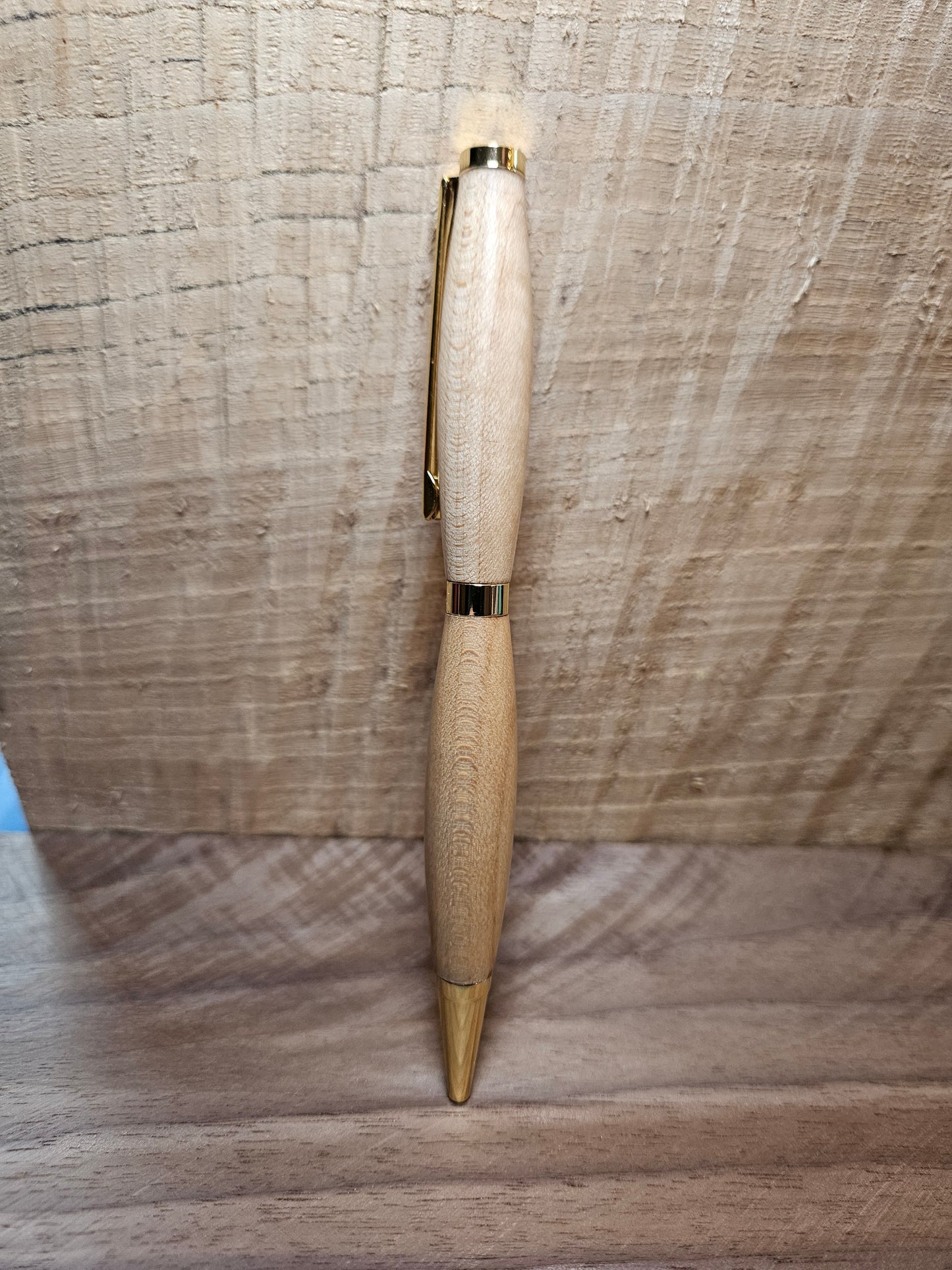 Hand-Turned Maple Pen | Wooden Ballpoint Pen | Refillable | Handmade Gift