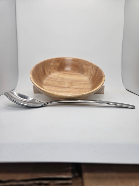 Pine Wood Bowl – 5¾" Wide × 1¼" Tall | Naturally Finished with Oil & Wax