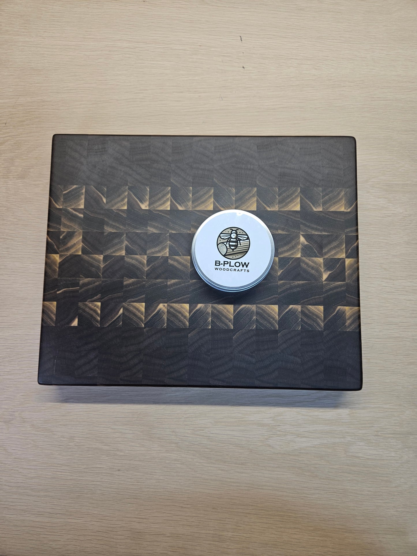 End Grain Black Walnut Cutting Board – 13¼" x 10⅞" x 1¾" Butcher Block | Handmade Wood Board + Free Board Butter