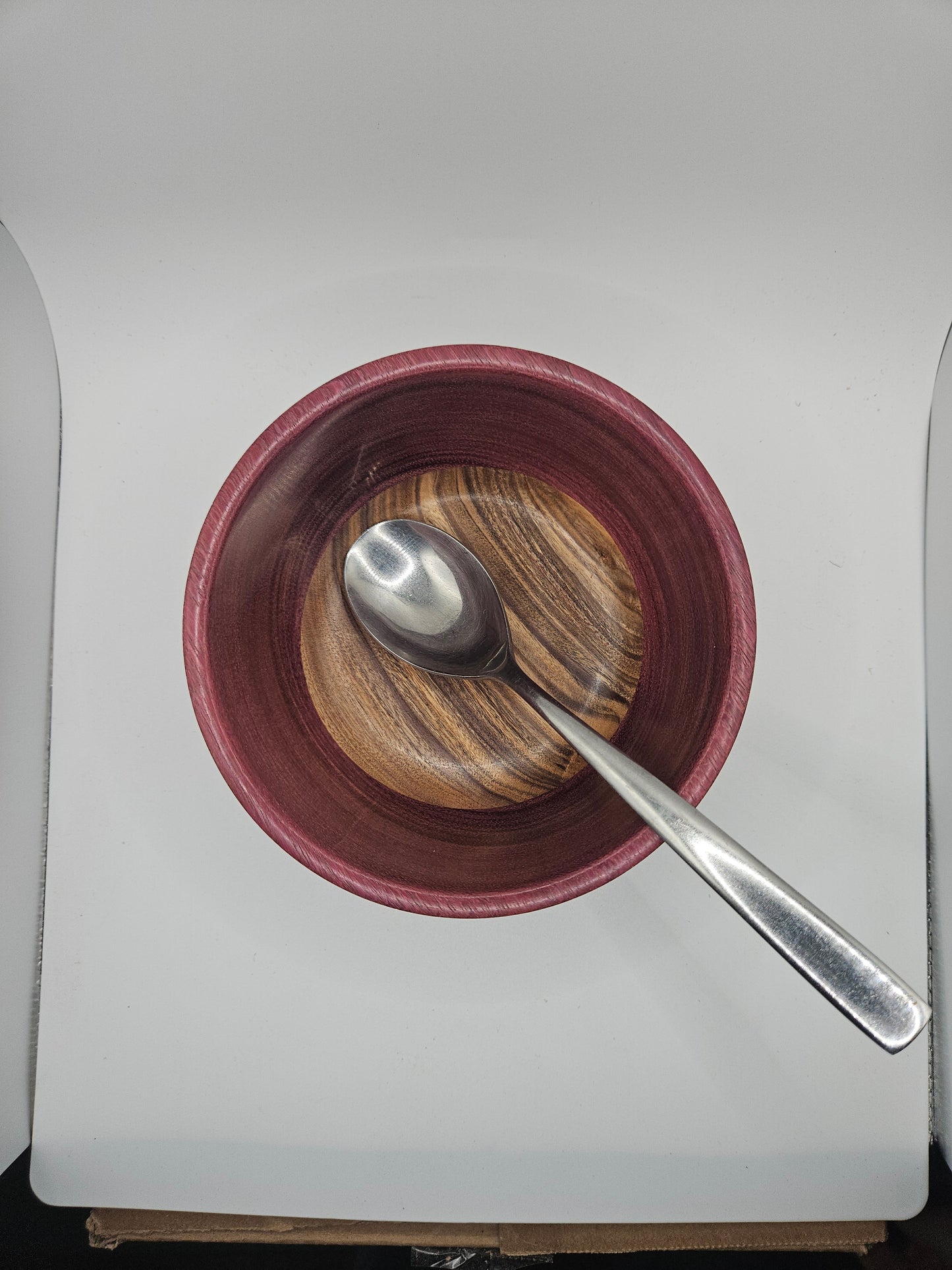 Purpleheart and Black Limba Wood Bowl