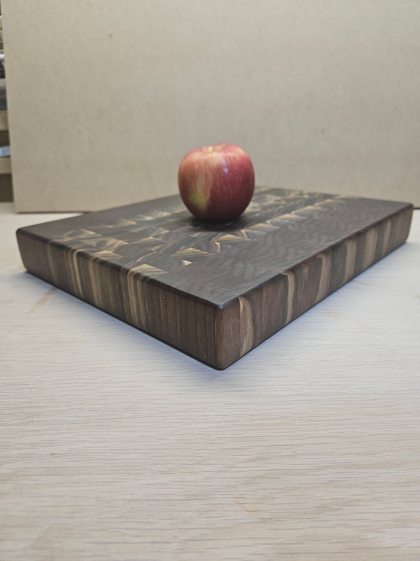 End Grain Black Walnut Cutting Board – 13¼" x 10⅞" x 1¾" Butcher Block | Handmade Wood Board + Free Board Butter