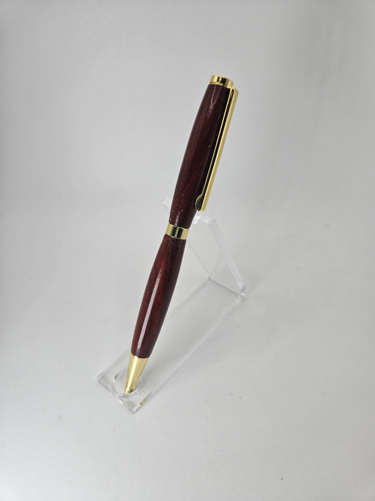 Hand-Turned Padauk Pen | Exotic Wooden Pen | Refillable | Handmade Gift