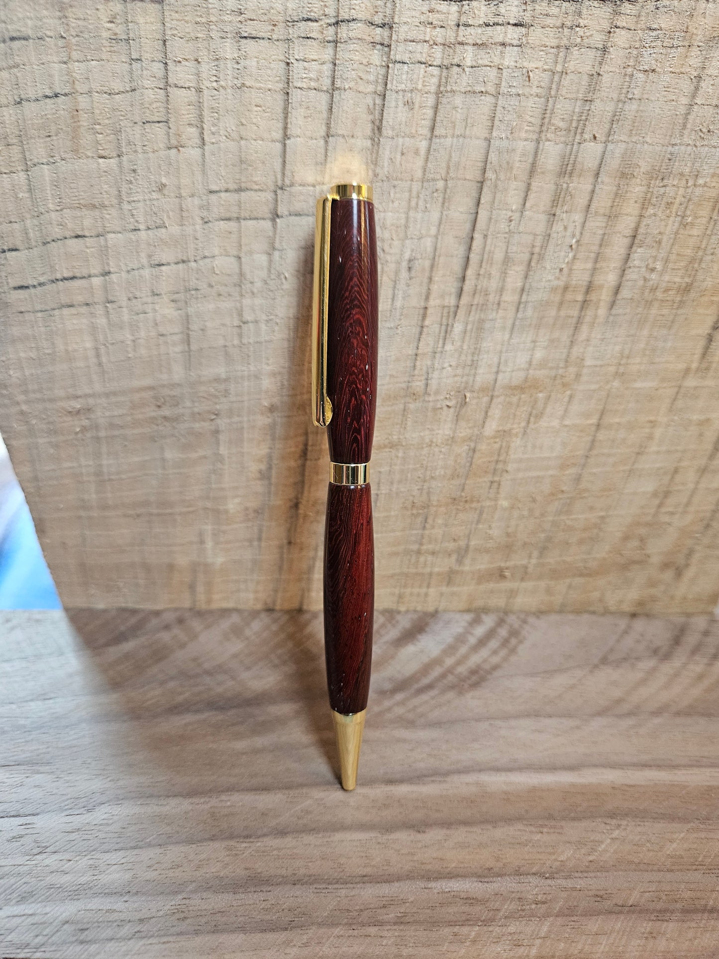 Hand-Turned Padauk Pen | Exotic Wooden Pen | Refillable | Handmade Gift