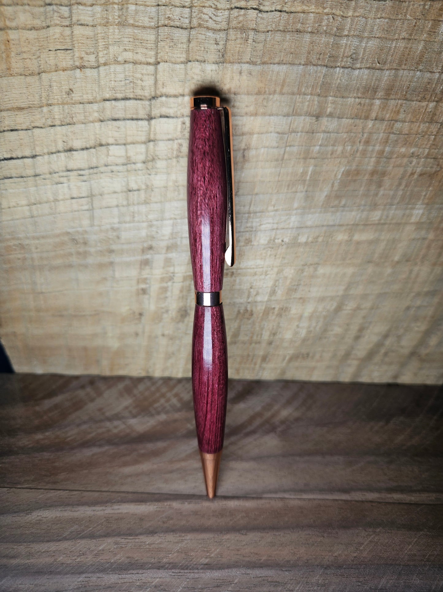 Hand-Turned Purpleheart Pen | Exotic Wooden Pen | Refillable | Handmade Gift